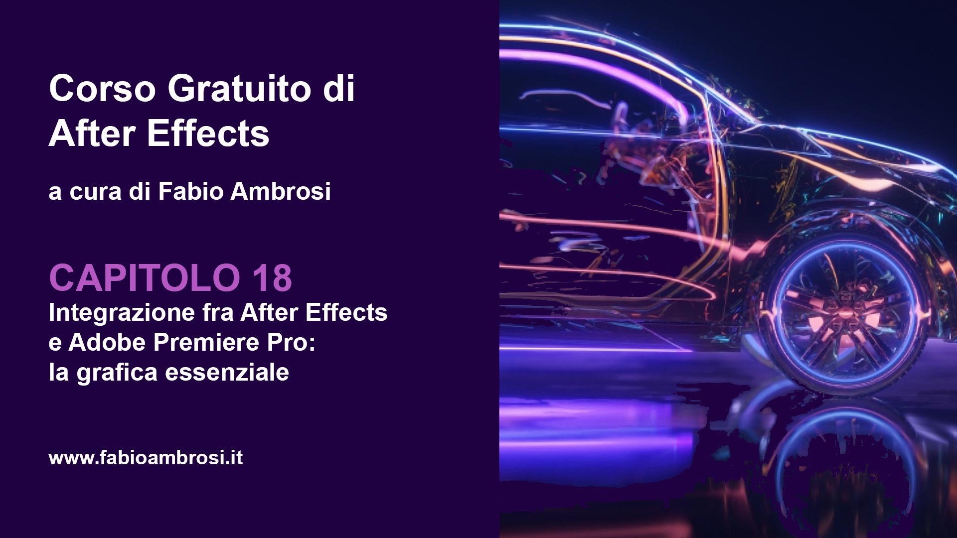 Integrazione Fra After Effects E Adobe Premiere Pro Grafica Essenziale