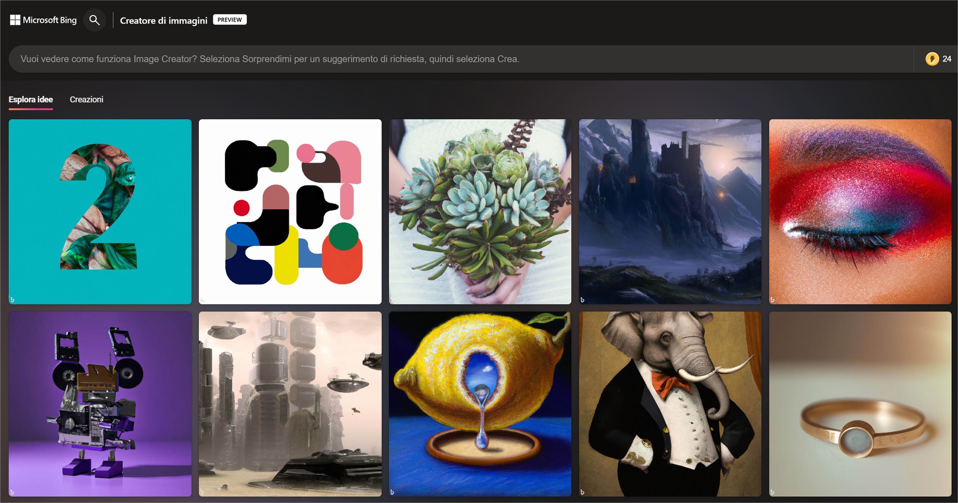 Bing Image Creator Immagini Generate Con L Ai Su Edge E Bing
